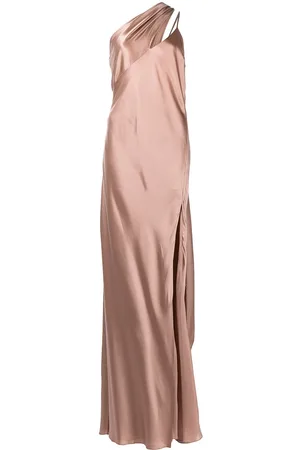 Michelle Mason Draped-panel silk gown