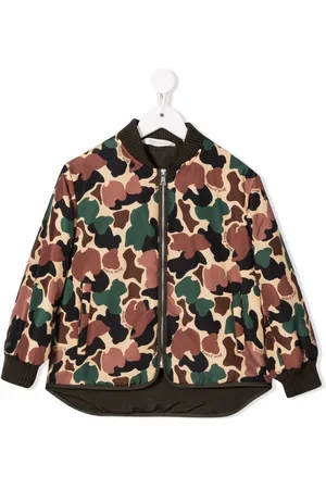 Palm Angels Camouflage-print padded bomber jacket