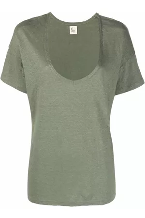 Paula U-neck short-sleeved T-shirt