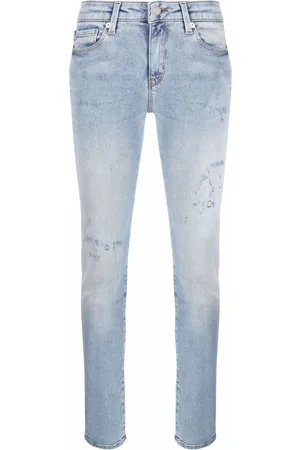 Moschino Distressed-effect skinny jeans