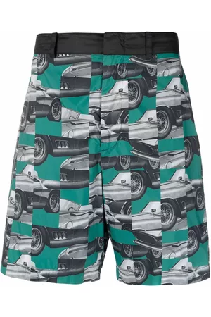 FERRARI Photograph-print shorts