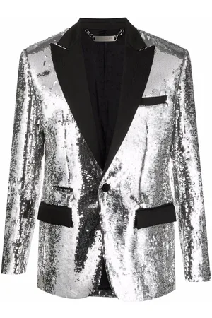 Philipp Plein Sequin-embellished single-breasted blazer