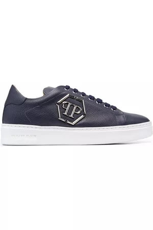 Philipp Plein Hexagon low-top leather sneakers
