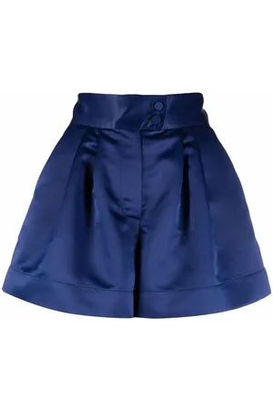 Styland High-waisted satin shorts
