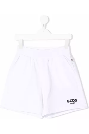 GCDS Logo-print track shorts