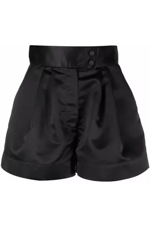 Styland High-waisted satin shorts