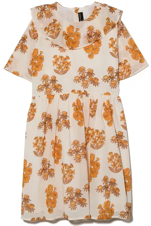Mini Rodini Wildflowers-print short-sleeved dress