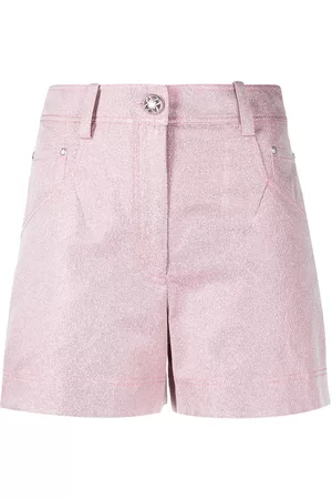 SHIATZY CHEN Glittered denim shorts