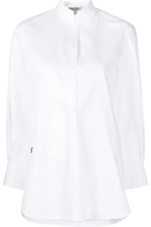 SHIATZY CHEN Cotton mandarin-collar shirt