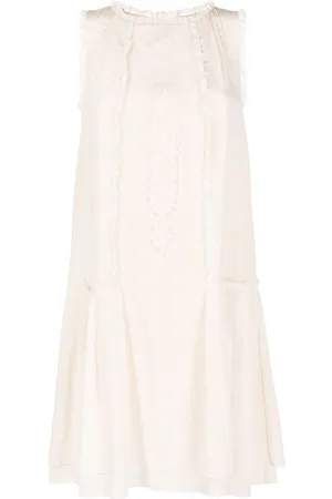 SHIATZY CHEN Silk lace panelled dress