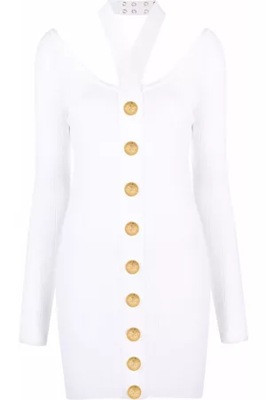 Balmain Backless knitted dress