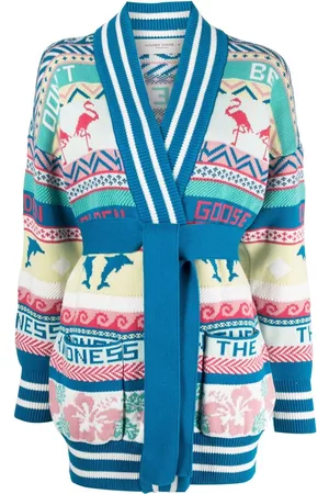 Golden Goose Abstract intarsia-knit cardigan