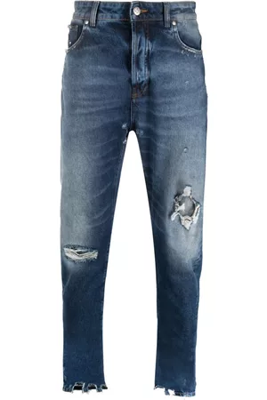 John Richmond Logo-patch skinny jeans