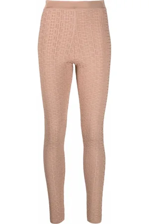 Balmain Debossed monogram leggings