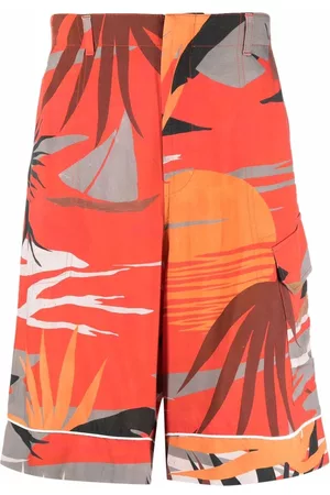 Palm Angels Hawaii graphic-print cargo shorts