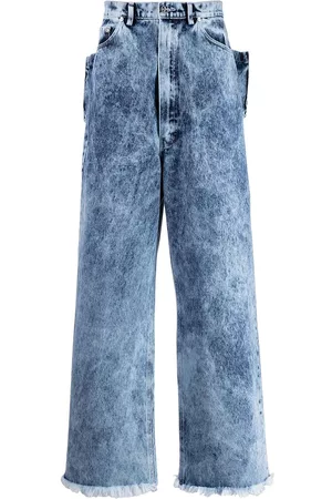Natasha Zinko Acid wash storage-box jeans