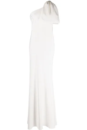 Sachin & Babi Aubrey one-shoulder gown