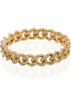 Shay 18kt yellow chain-link diamond ring