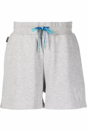 Woolrich Logo-embroidered organic cotton shorts