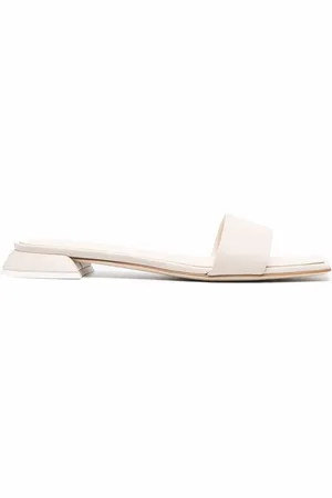 3Juin Square-toe leather slides