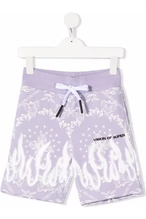 Vision Of Super Bandana-print cotton shorts