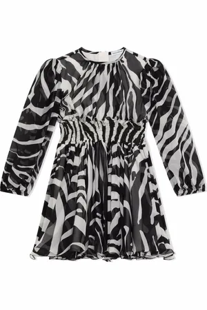 Dolce & Gabbana Flared zebra-print dress
