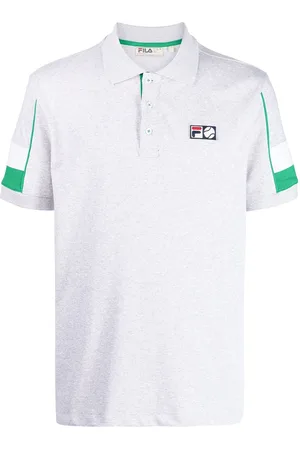 Fila Men Polo Shirts - Stripe-sleeve polo shirt