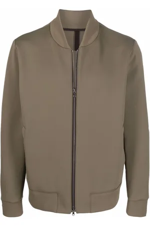 Harris Wharf London Two-pocket zip-up bomber jacket