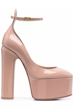 VALENTINO GARAVANI Tan-Go 155mm platform pumps