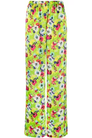 Msgm Floral pattern palazzo trousers