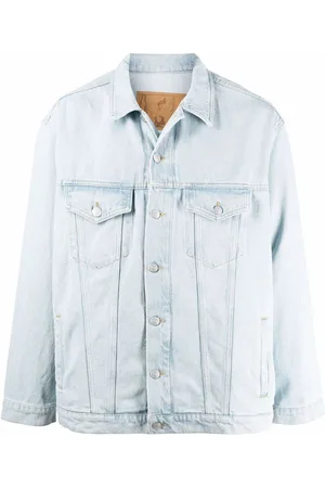 MARTINE ROSE Logo-print denim jacket
