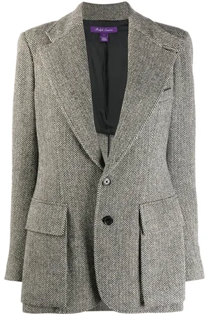 Ralph Lauren Herringbone fitted blazer