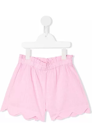 SIOLA Scalloped cotton shorts