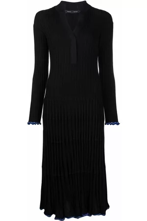 Proenza Schouler V-neck silk-blend dress