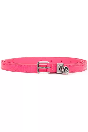Alexander McQueen Skull charm buckle belt