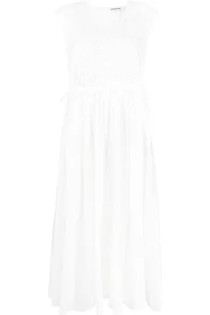 Self-Portrait Macrame Lace Organic Cotton Dress