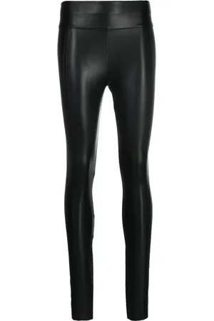 Wolford High-rise faux-leather leggings