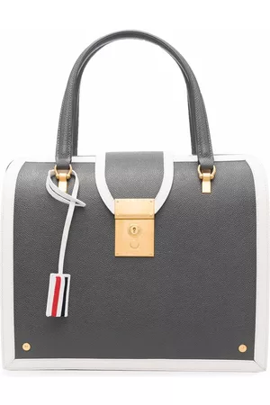 Thom Browne Mrs. Thom contrast-trim tote