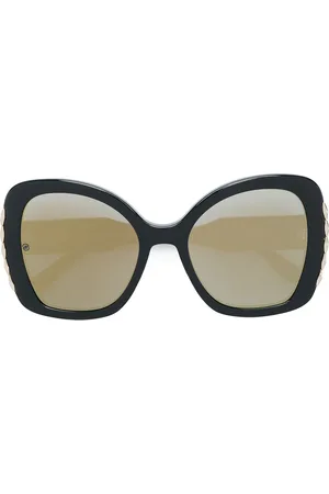Elie saab Trim detail oversized sunglasses