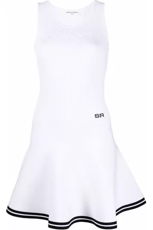 Sonia by Sonia Rykiel Pointelle knit fluted-skirt mini dress