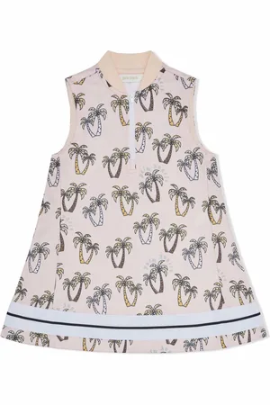 Palm Angels Palm-print track dress