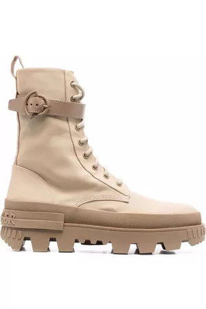 Moncler Logo-print leather boots