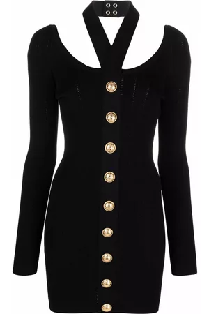 Balmain Backless knitted dress