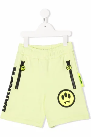 BARROW Cotton logo-print shorts