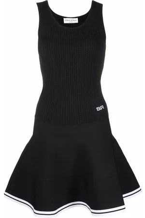 Sonia by Sonia Rykiel Pointelle knit fluted-skirt mini dress