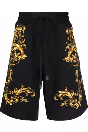VERSACE Baroque pattern-print shorts