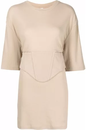 DION LEE Corset-detail tunic top
