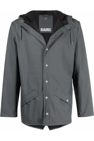 Rains Drawstring hooded rain jacket