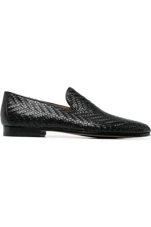Magnanni Men Loafers - Interwoven leather loafers