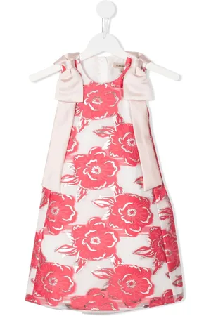 HUCKLEBONES LONDON Sleeveless rose-print dress